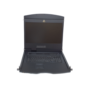 19" 1U single rail LCD w/8 port Cat-5 KVM Switch - AL-UV908L