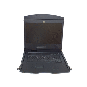 19" 1U single rail LCD w/8 port DB-15 KVM Switch - AL-V908L