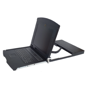 17" 1U single rail LCD w/8 port Cat-5 KVM Switch - AL-UV708L